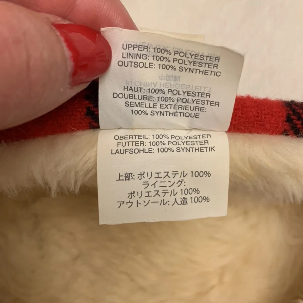 J. Crew Buffalo Plaid House Shoes Size 11